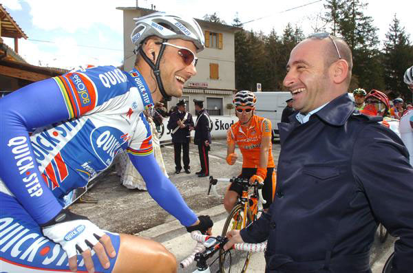 Tom Boonen and Paolo Bettini